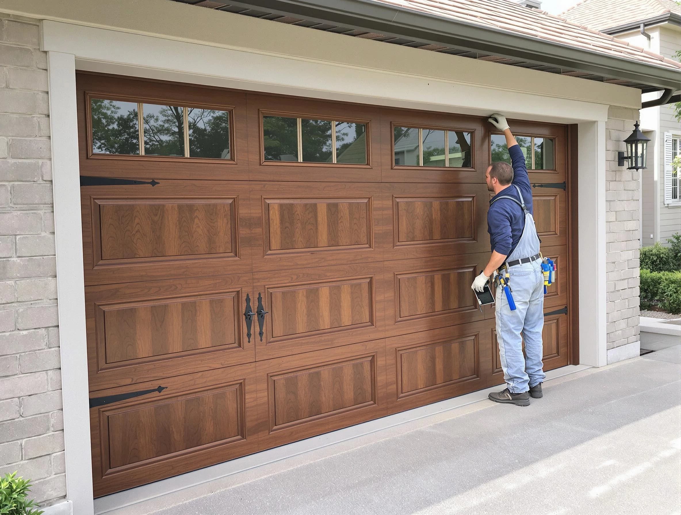 Custom garage door showcase by Johnston Garage Door Repair in Johnston