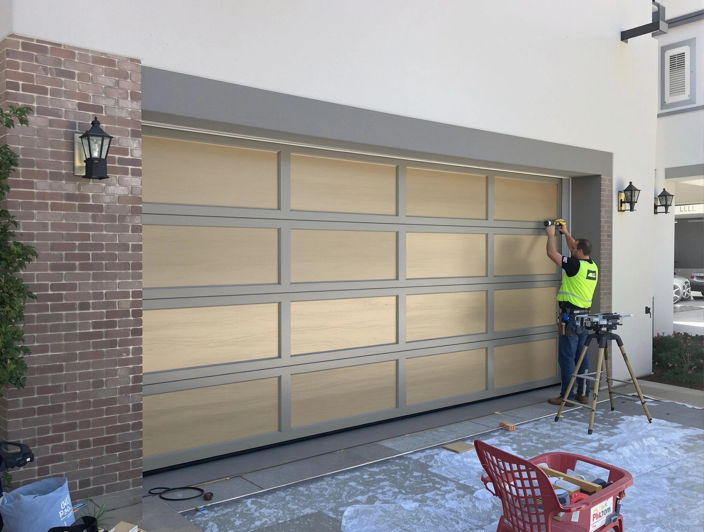 Garage door replacement service by Johnston Garage Door Repair in Johnston