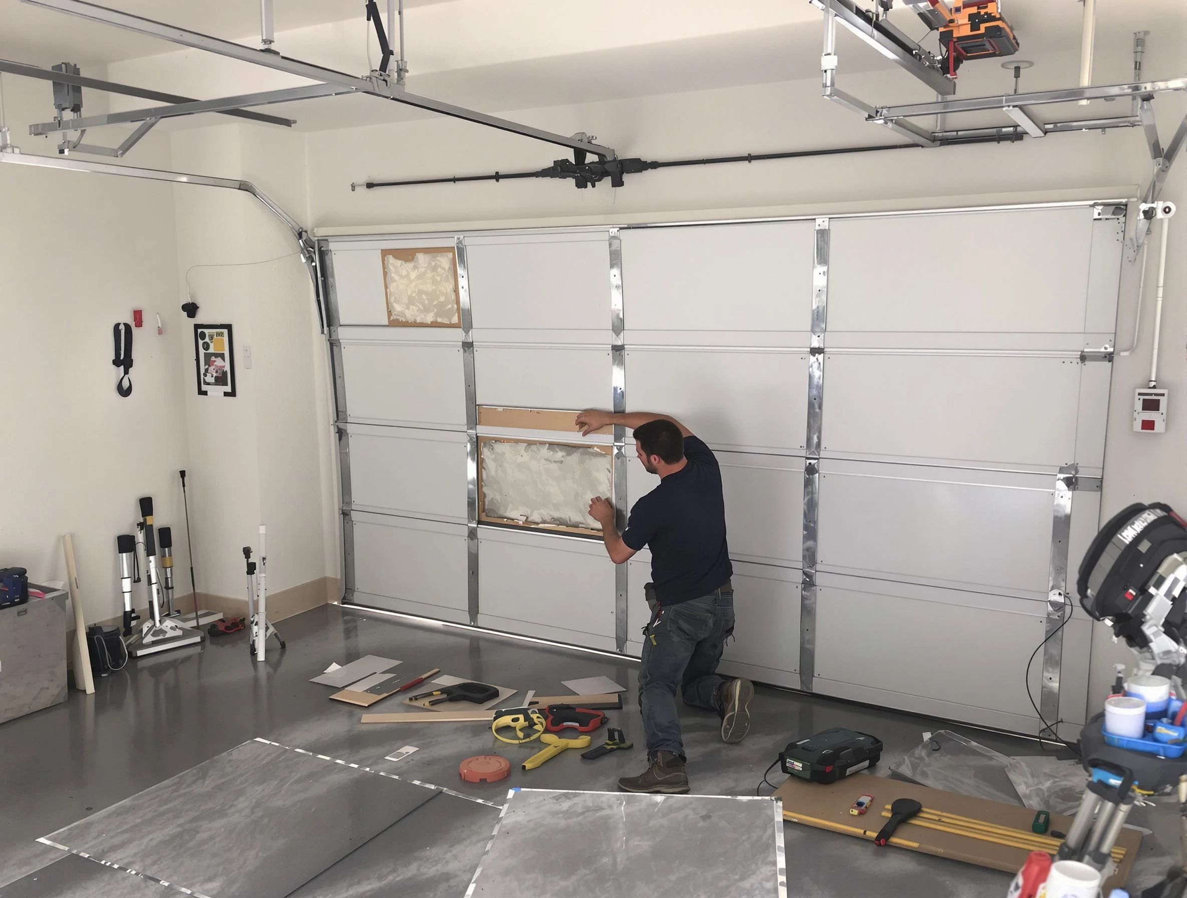 Garage Door Panel Repair in Johnston